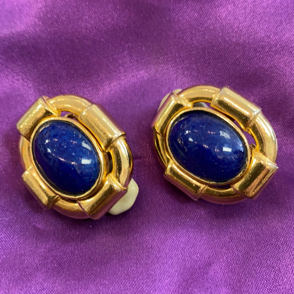 Ciner NY Lapis earrings